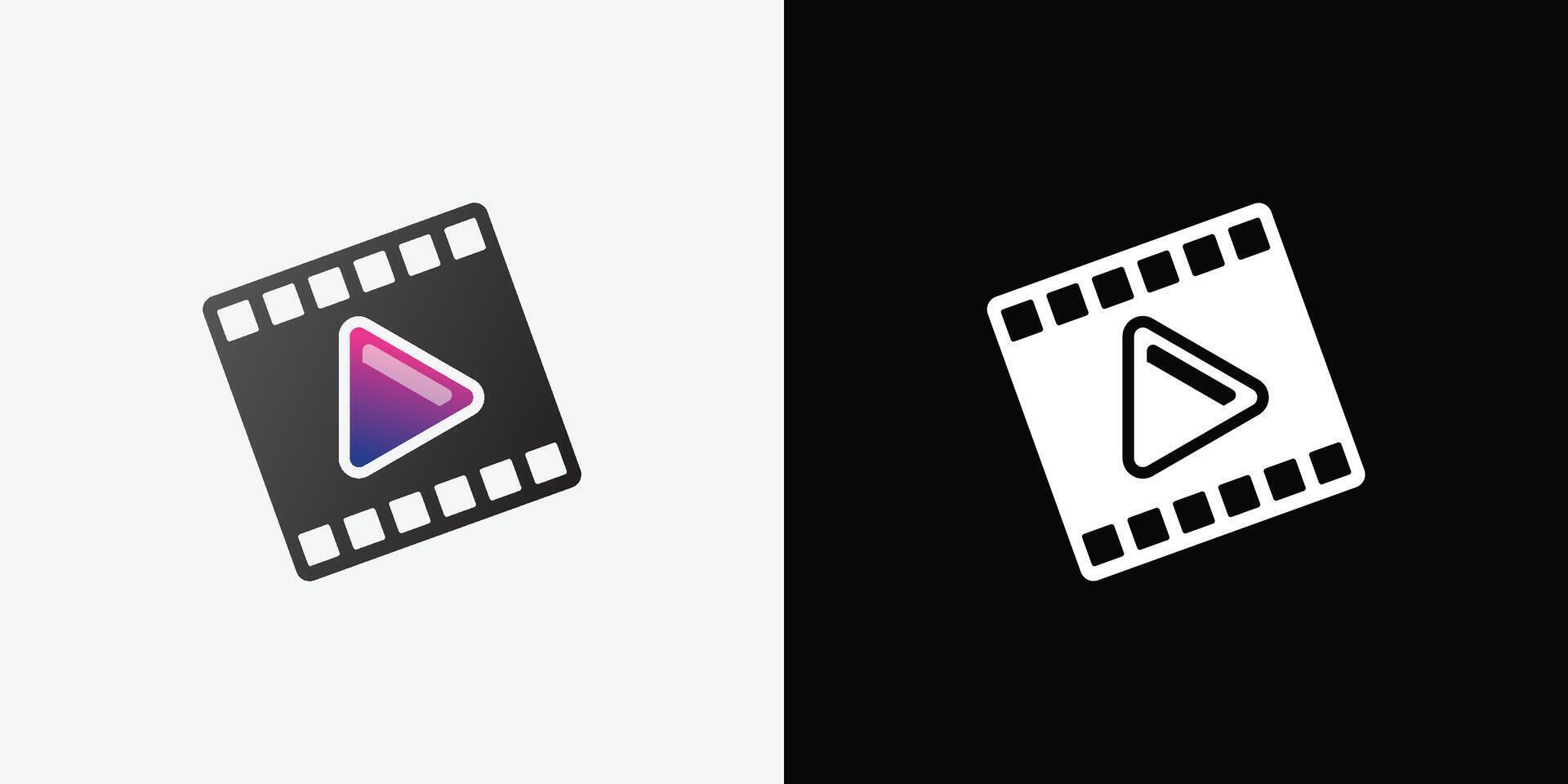 Two different logos for and film vector