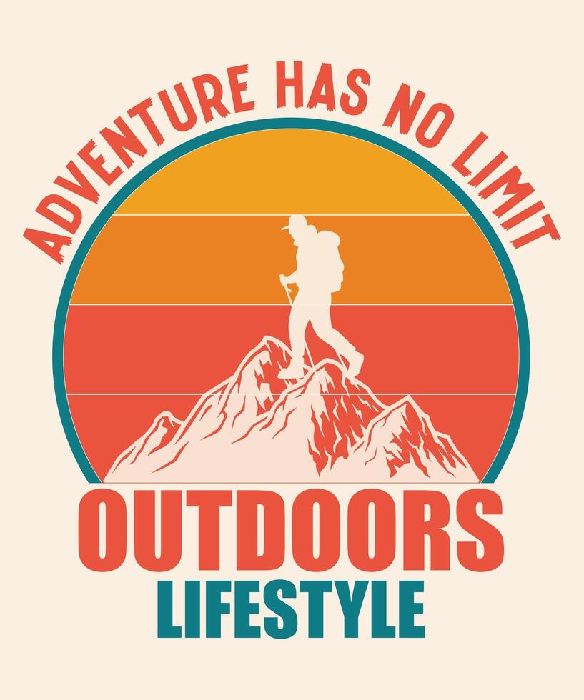 Outdoors Lifestyle Graphic Design vector