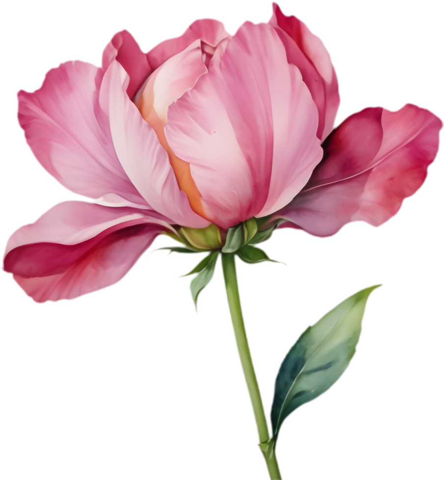 Beauty in Bloom, Bombax Ceiba Flower Watercolor. . png
