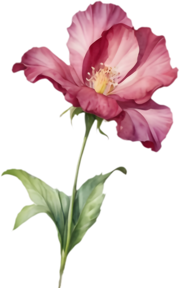 Gorgeous Pink Bombax Ceiba Blossom Watercolor. . png