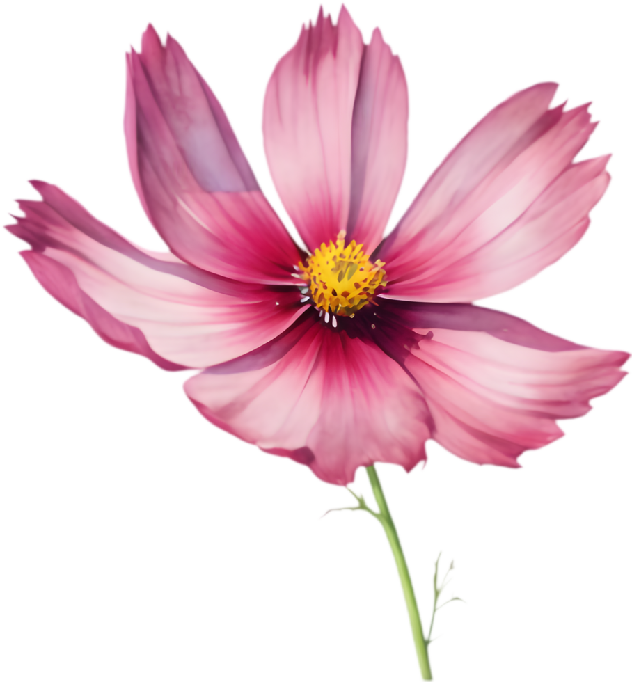 Unique Artistic Clipart Featuring Stunning Large Star-Shaped Blooms. . png