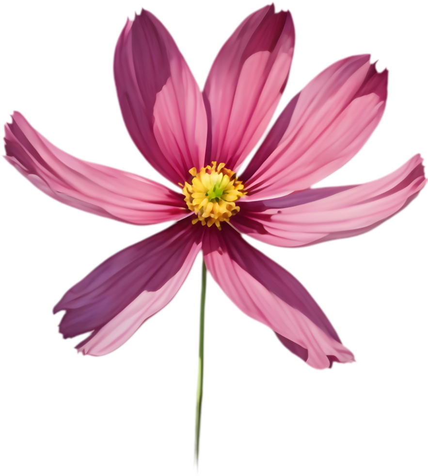 Large Star-Shaped Flower with Vibrant Pink Hues. . png