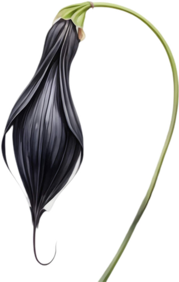 Black Bat Flower, Nature's Darkest Wonder. . png