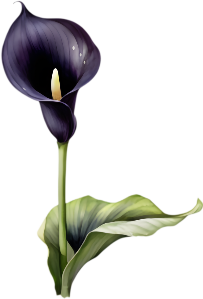 Exotic Calla Lily, Perfect for Night Gardens. . png