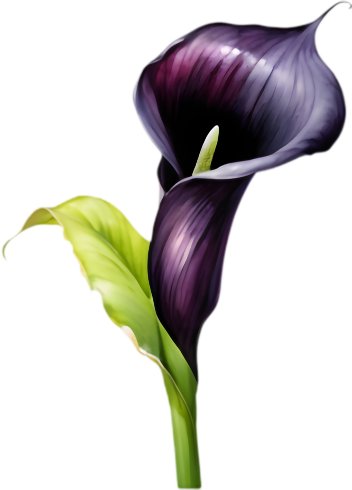Night Cap Calla Lily, Exotic Garden Accent. . png