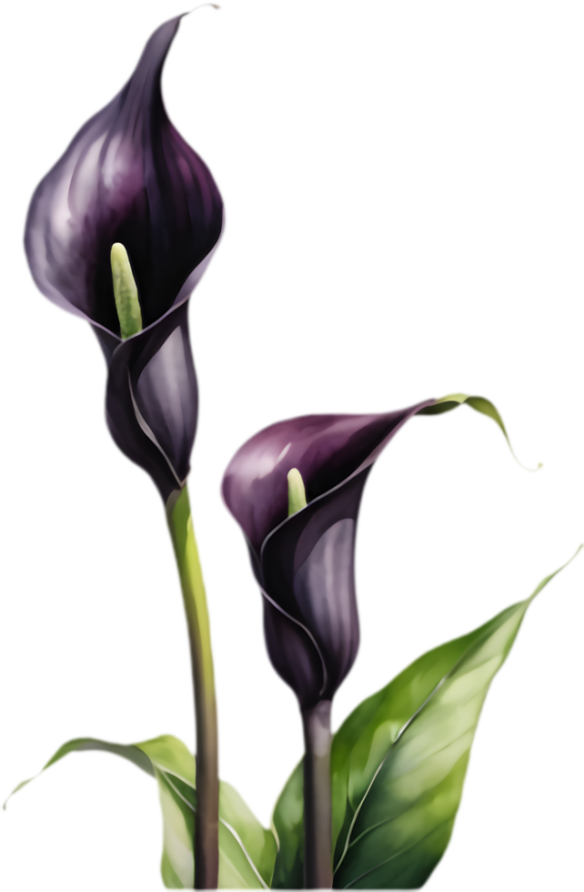 Unique Black Calla Lily for Stunning Arrangements. . png