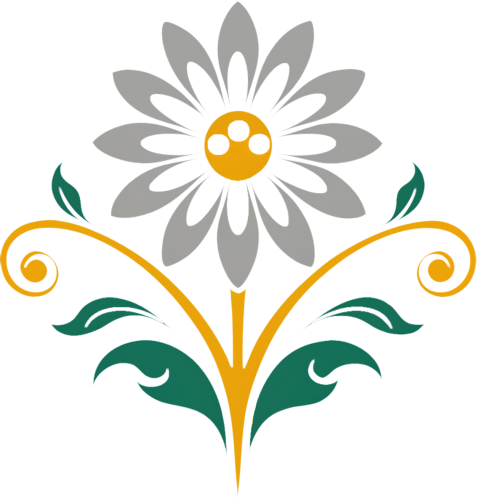 Subtle Daisy Bloom Clipart for Nature Art. . png