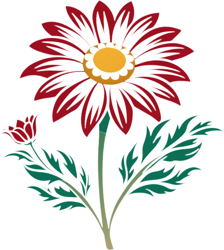 Nature-Inspired Daisy Blooms Clipart for DIY. . png