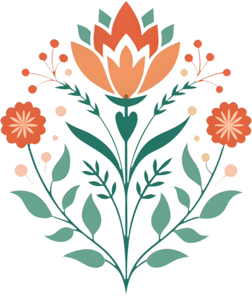 Wildflower Stencil Designs for DIY Projects. . png