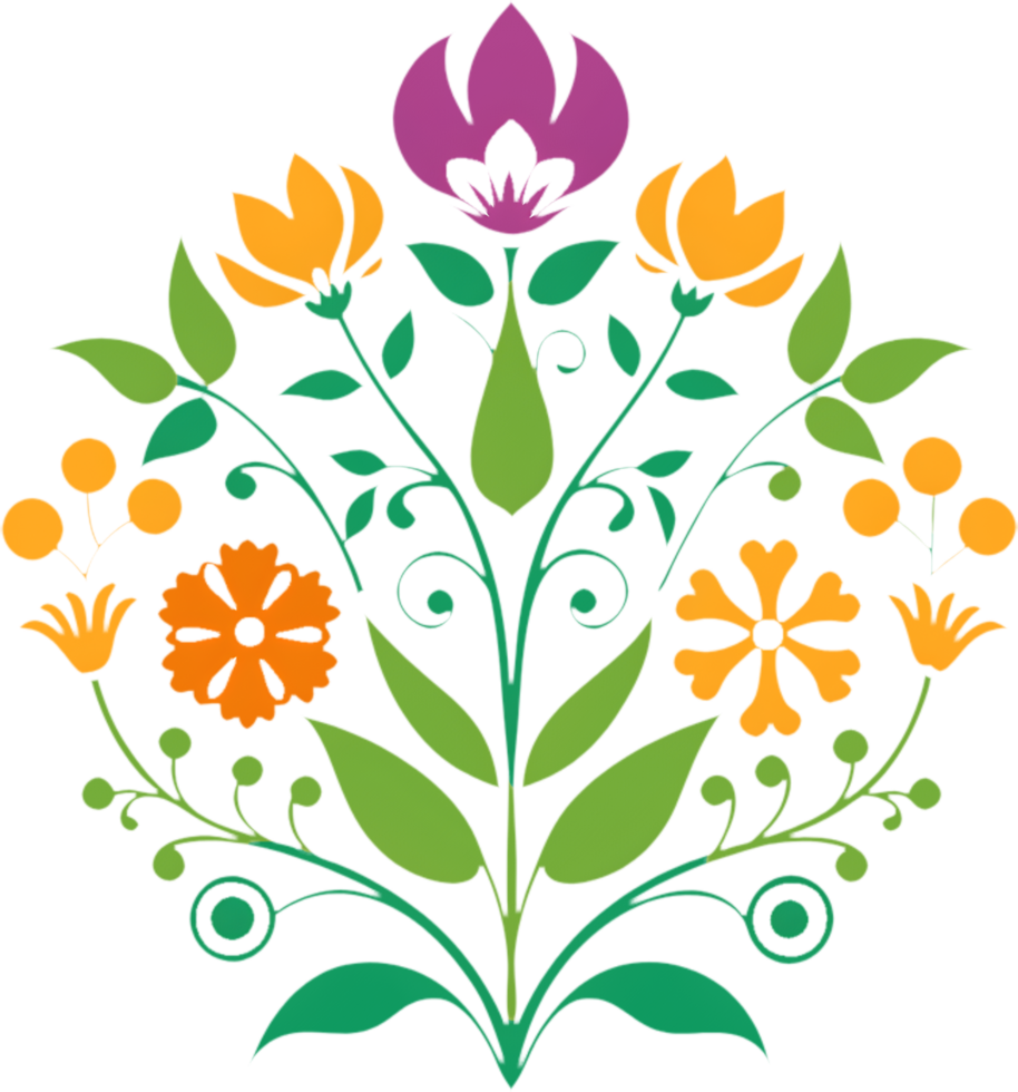 Wildflower Meadow Clipart for DIY Decor. . png