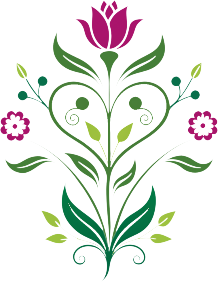Charming Floral Stencil Wildflower Meadow. . png