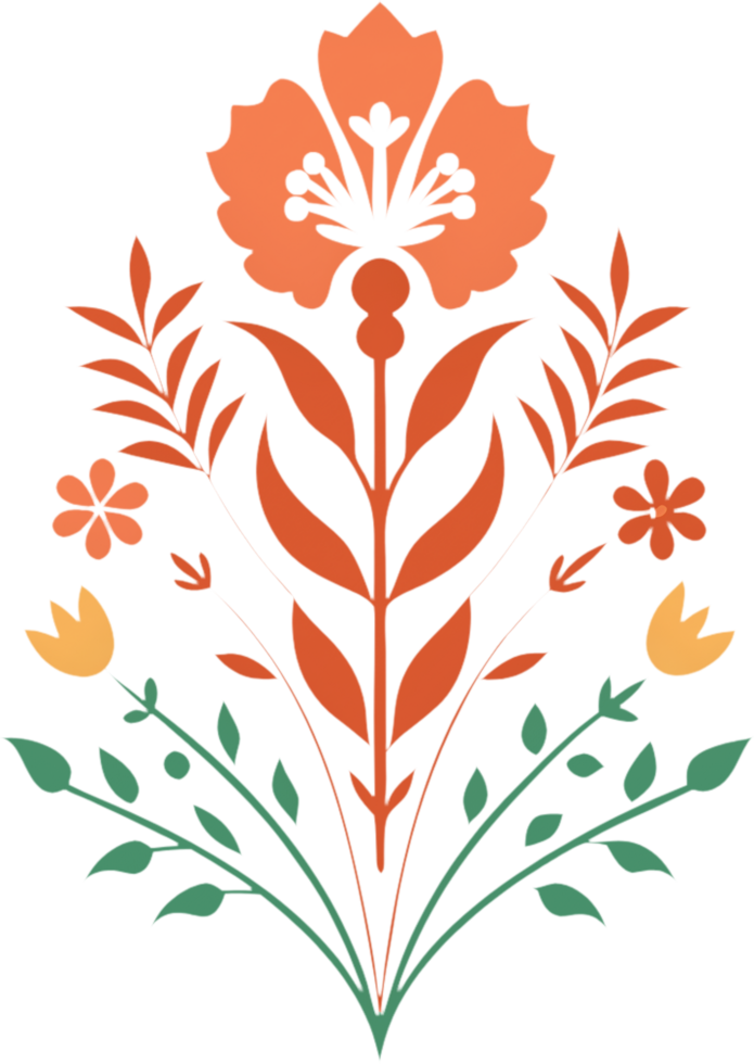 Delicate Meadow Wildflower Stencils Collection. . png
