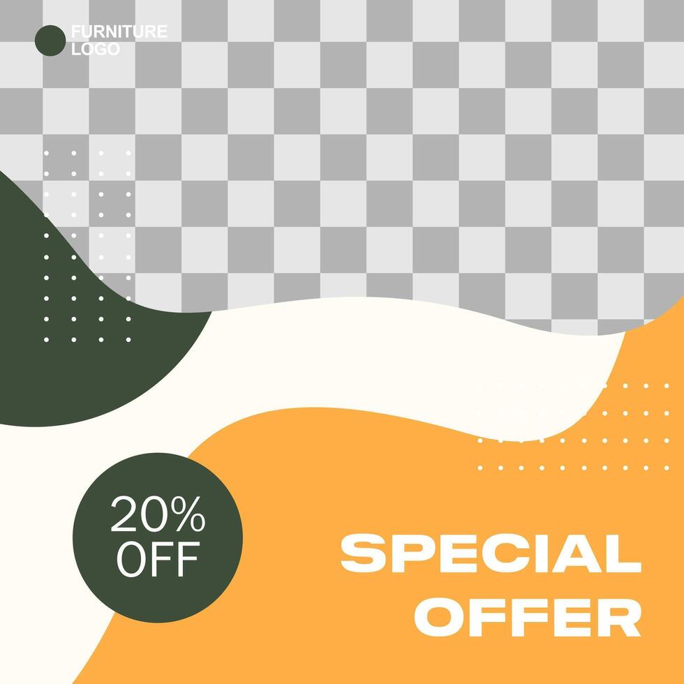 A colorful poster with a green and white design vector