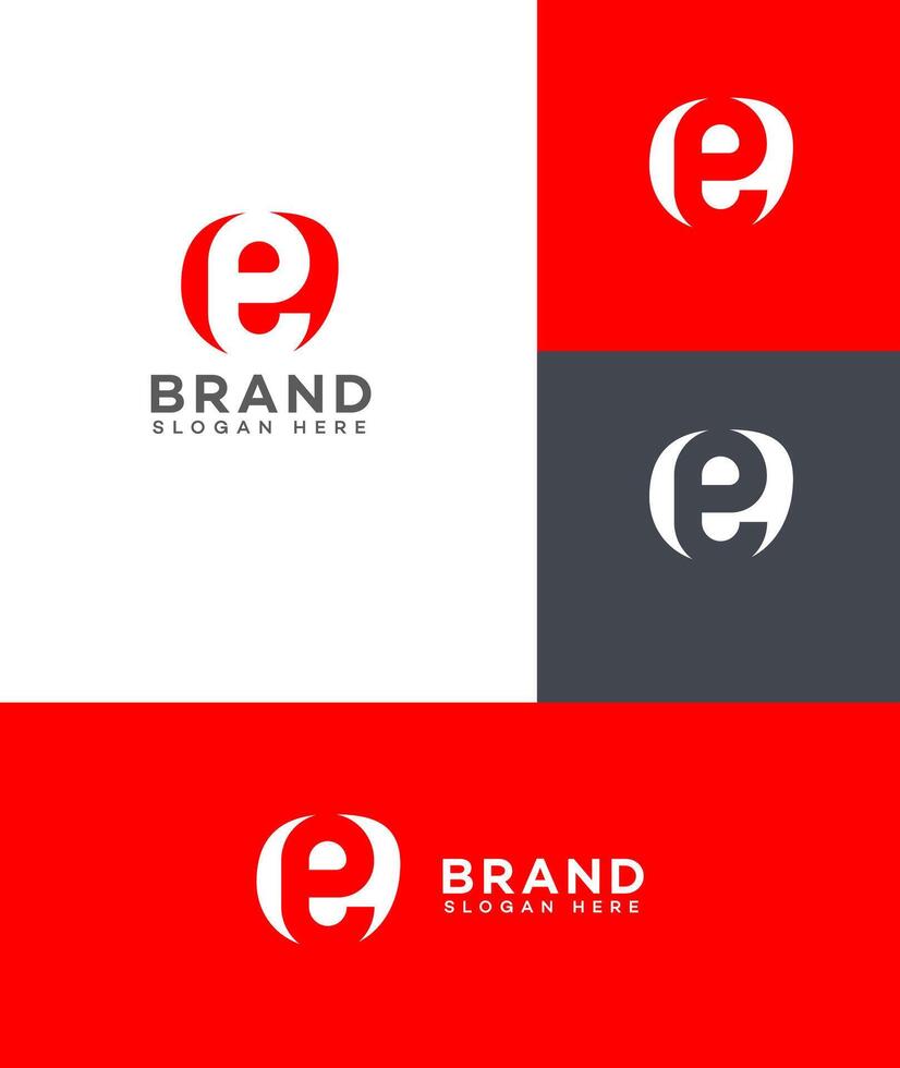Letter E logo icon design vector
