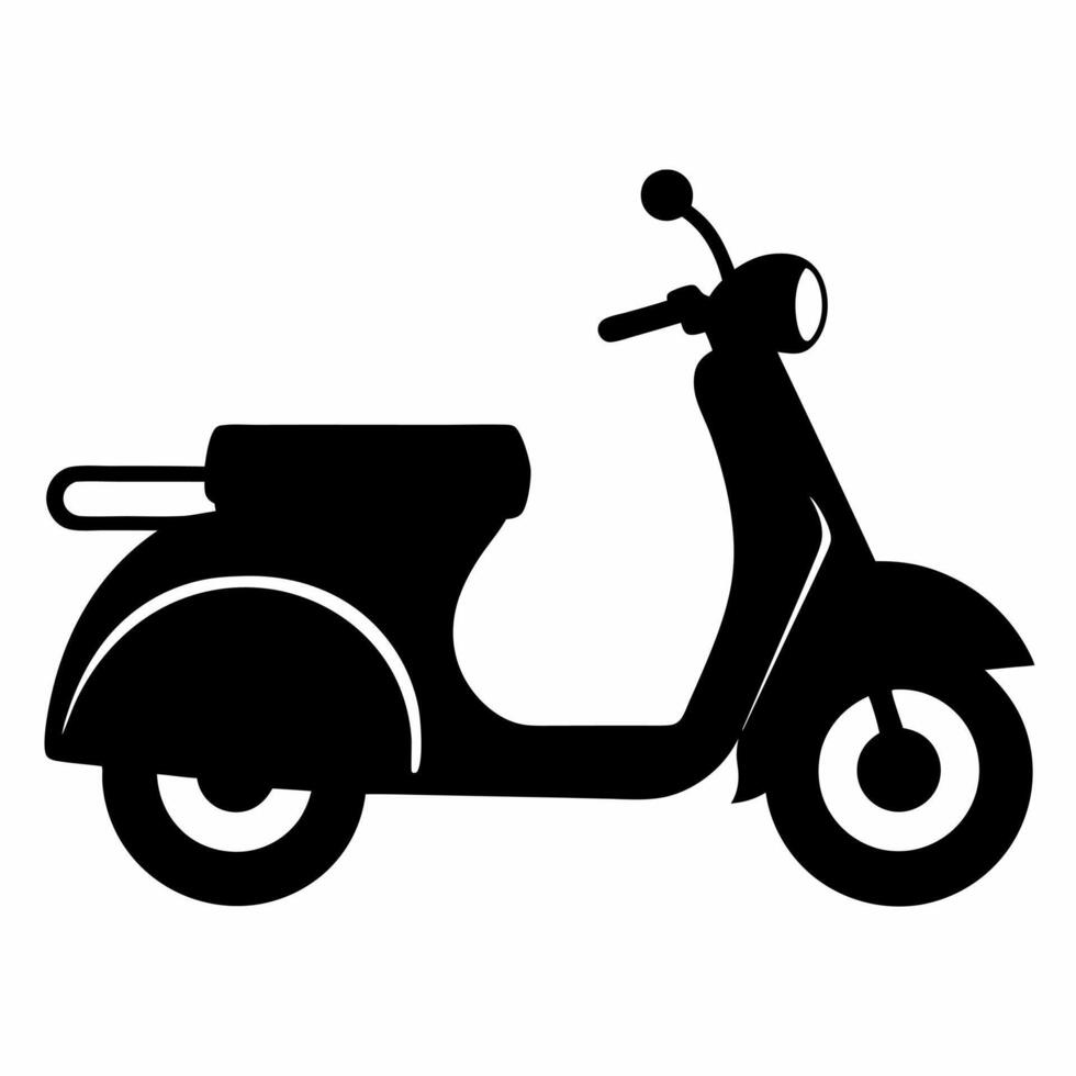 Scooter Silhouette Illustration vector