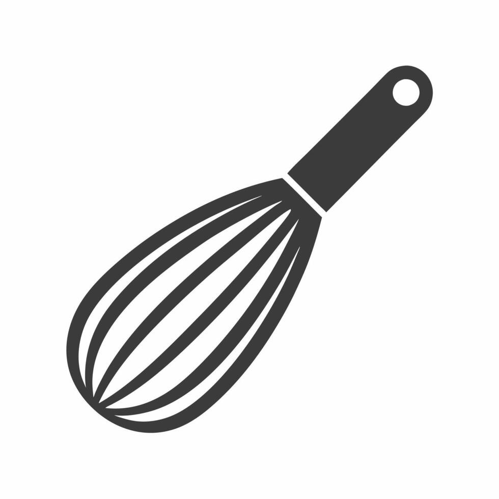 Whisk silhouette icon illustration vector