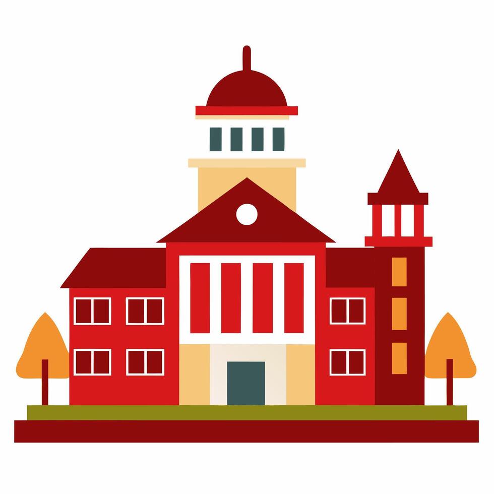 College Building illustration vector