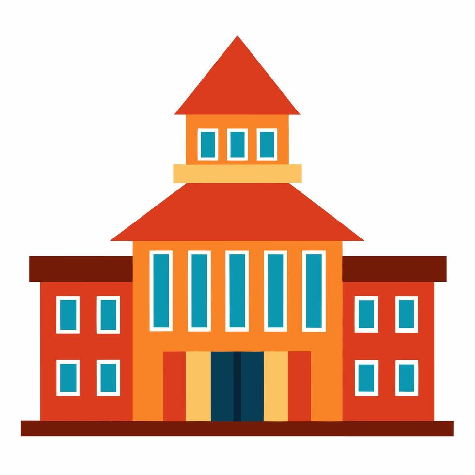 College Building illustration vector