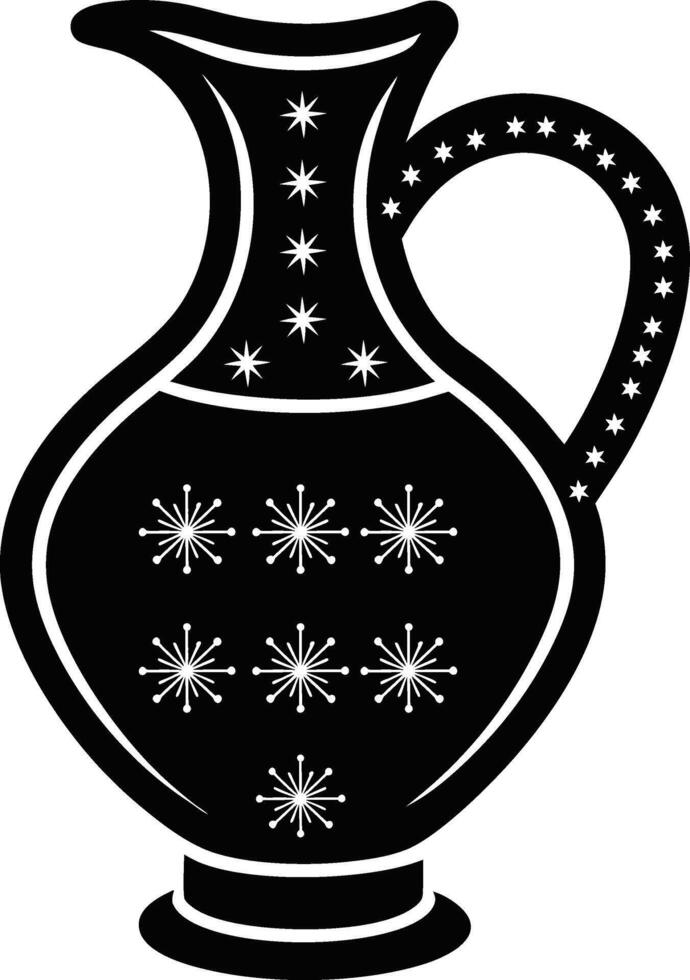 A Beautiful Pitch Christmas Decorative Illustration. vector