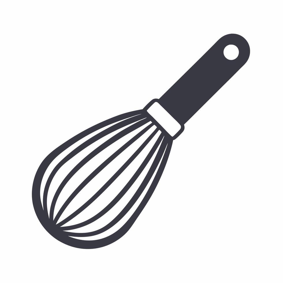 Whisk silhouette icon illustration vector