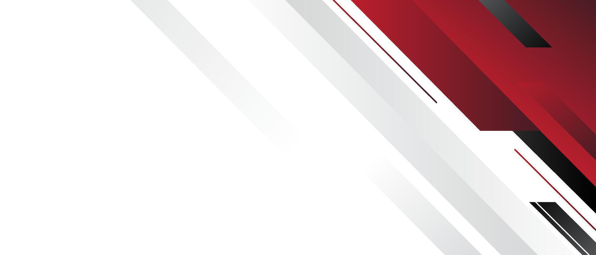 Modern abstract background featuring red and black geometric shapes with a clean, minimalist design. Perfect for presentations, banners, and graphic projects seeking a contemporary look. vector