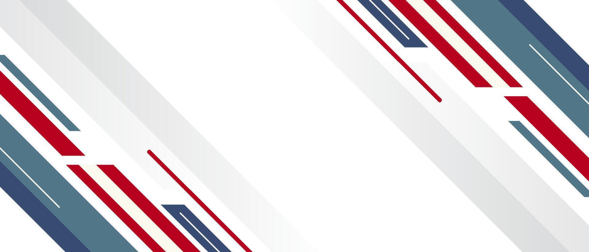 A vibrant abstract background featuring dynamic red and blue geometric stripes. Perfect for modern design projects, presentations, and web graphics. The design is stylish and contemporary. vector