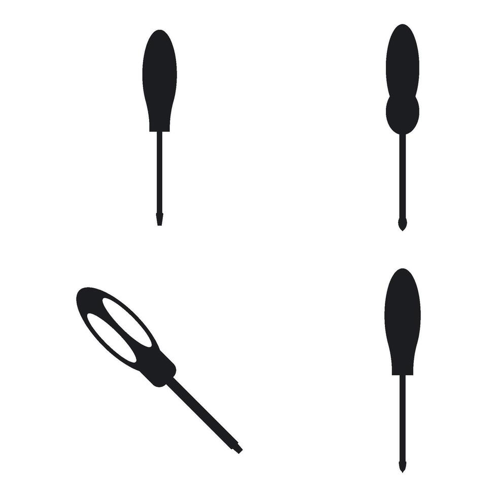 Screwdriver Template Icon vector