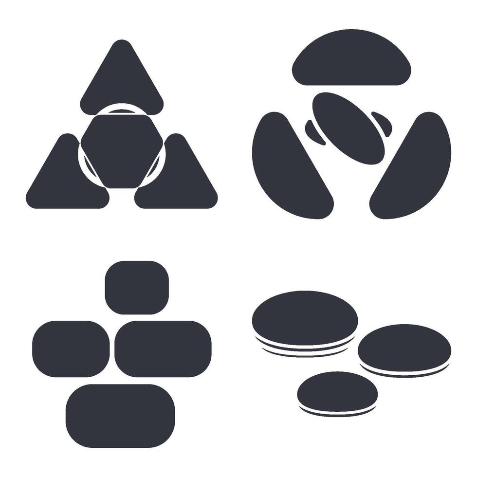 Stone Logo Template Icon vector