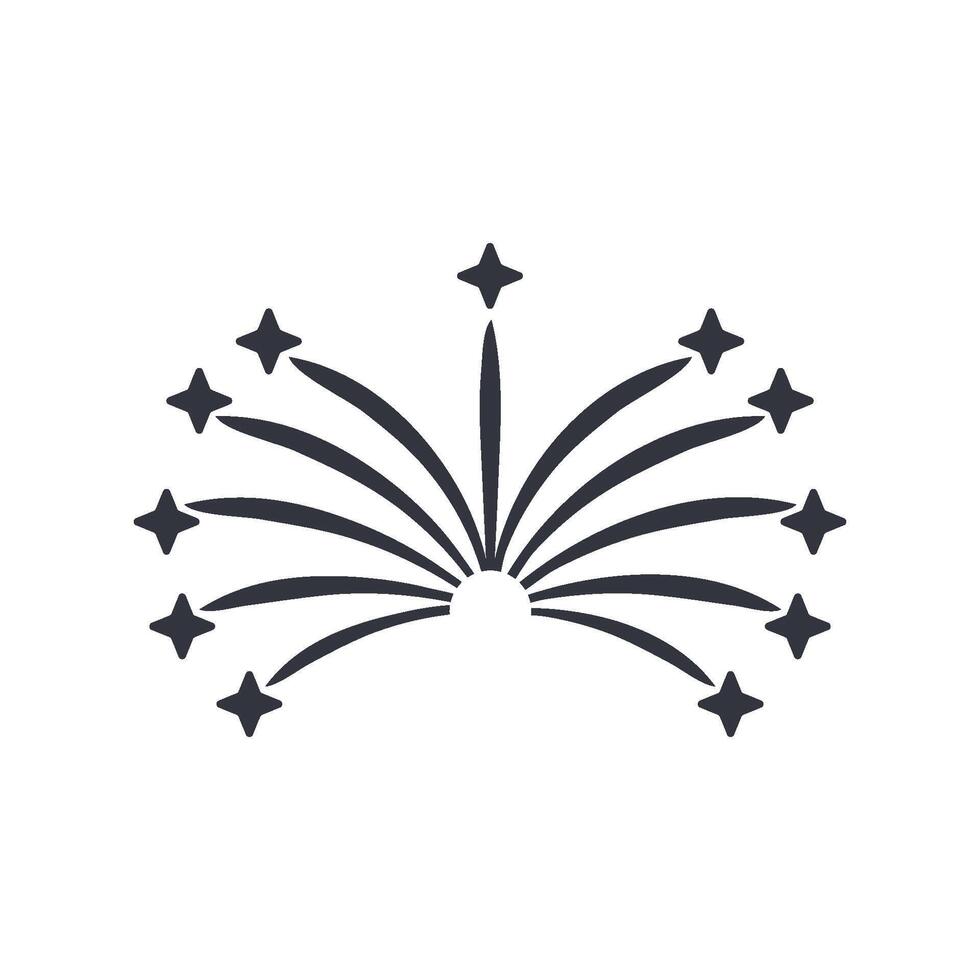 Firework Logo Template Icon vector