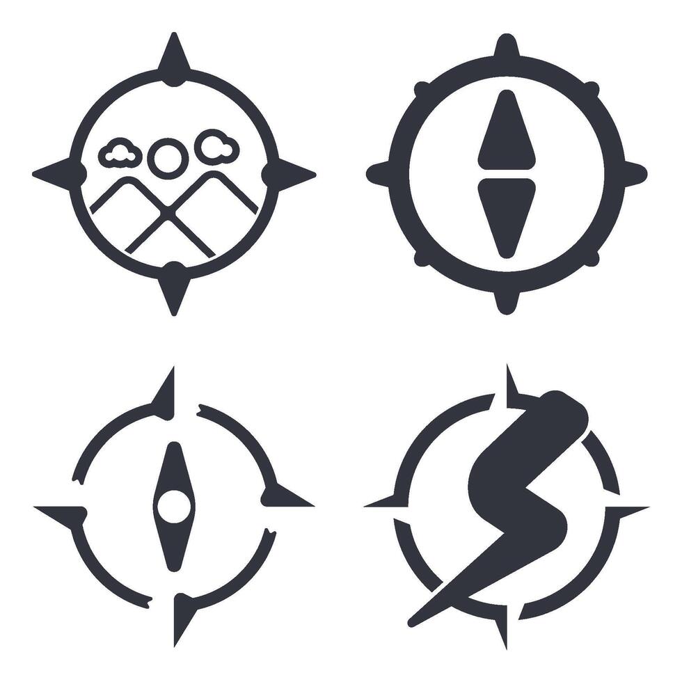 Compass Logo Template Icon vector