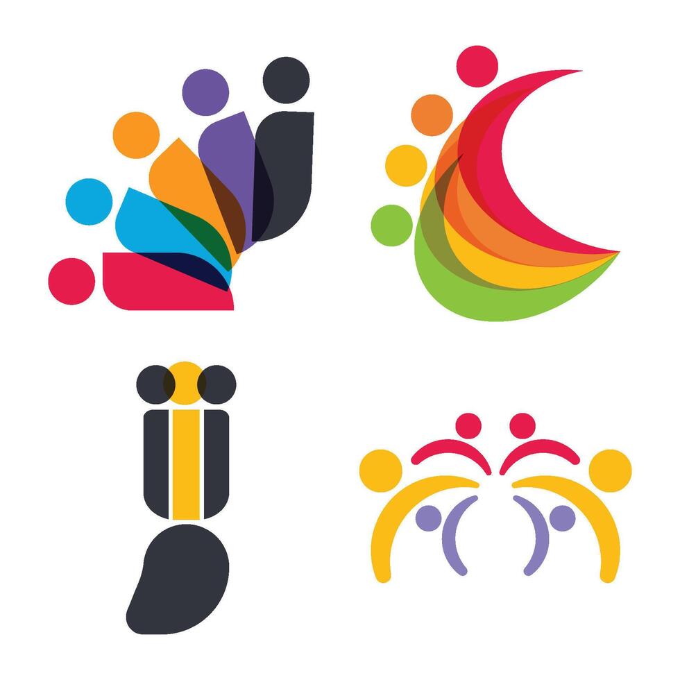 Community Logo Template Icon vector