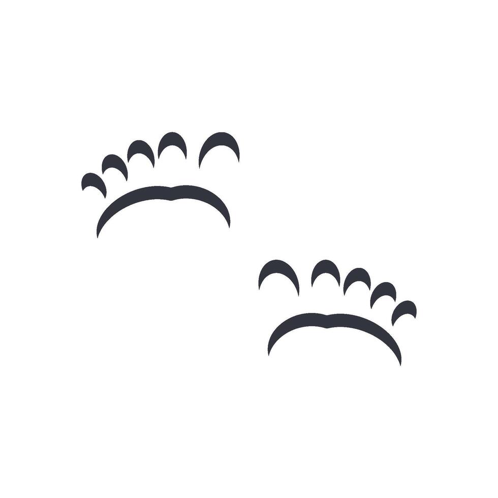 Human Footprint Tiptoe Step Logo Template Icon vector