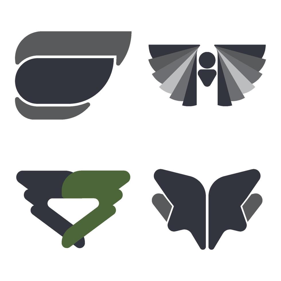 Wing Logo Template Icon vector