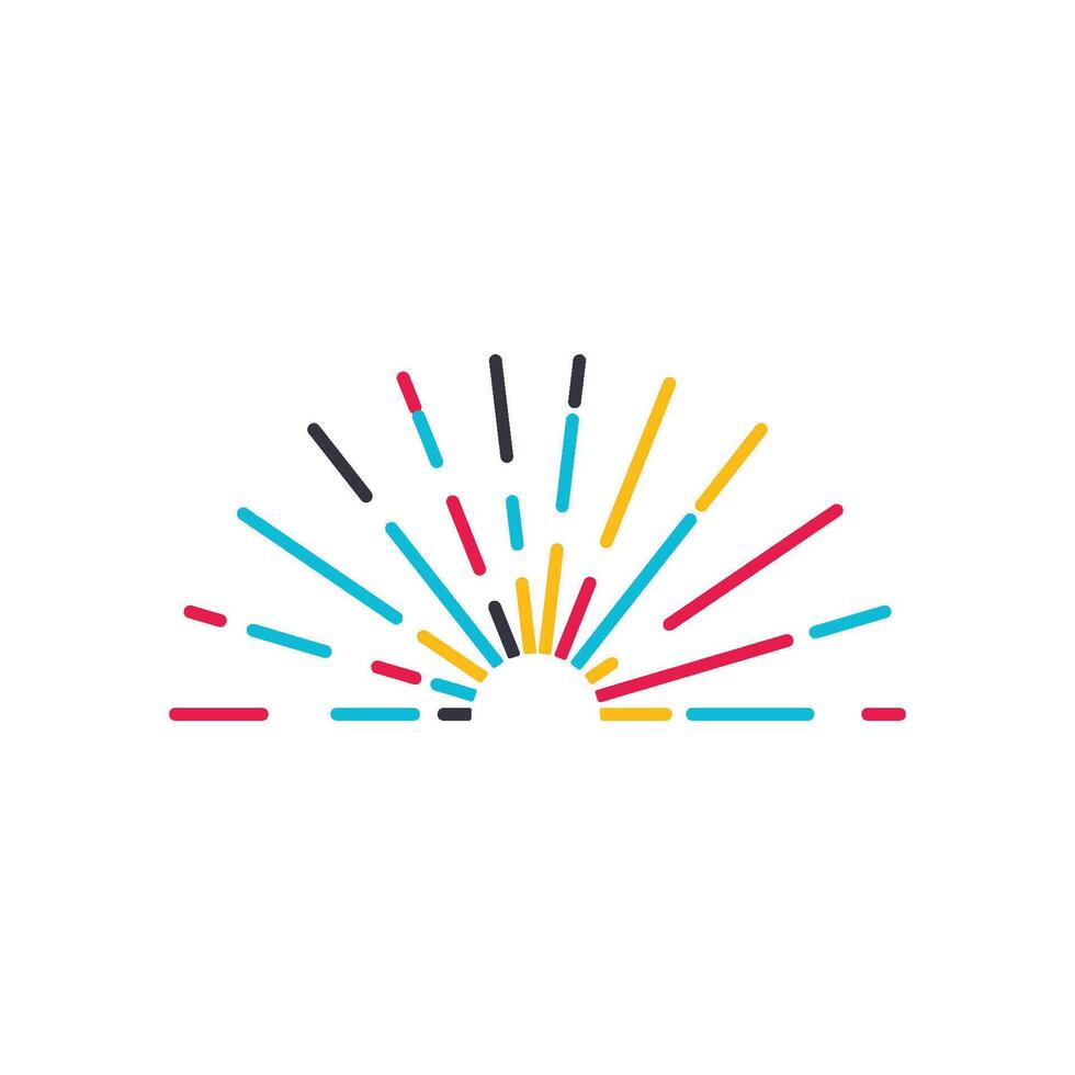 Firework Logo Template Icon vector