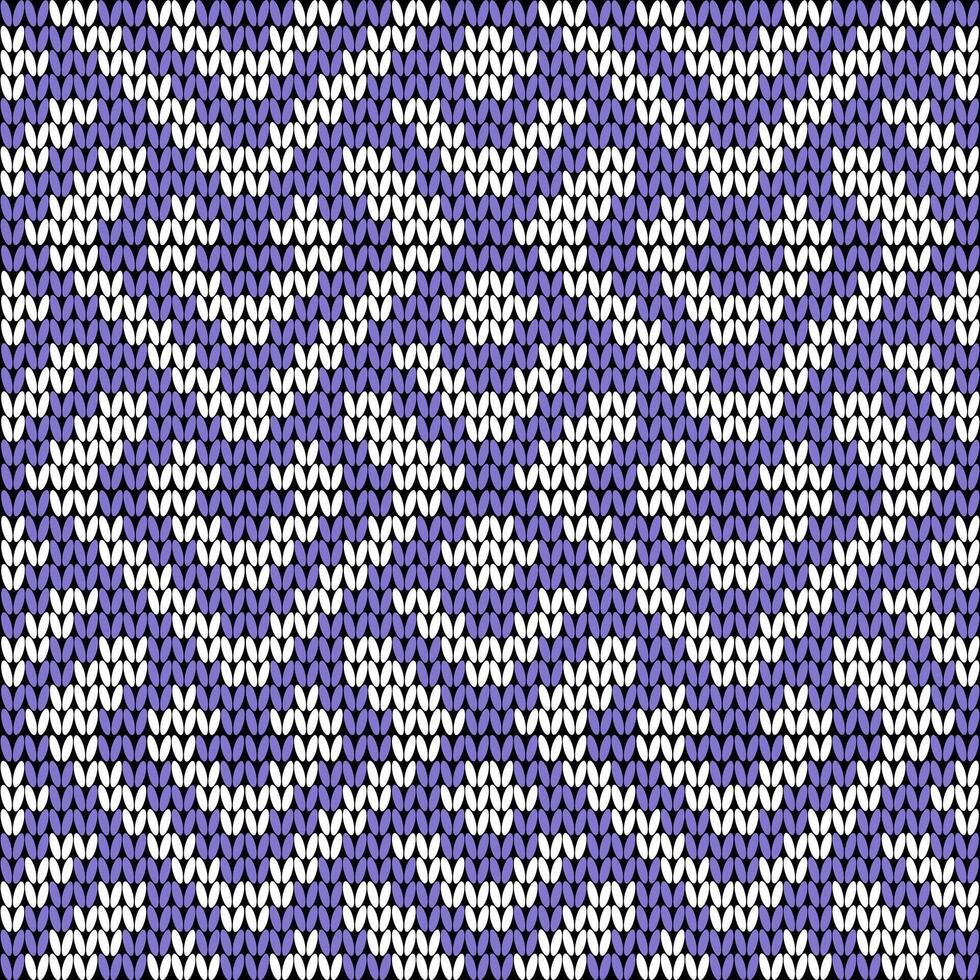 Knitting with beautiful patterns is used in winter clothes. vector