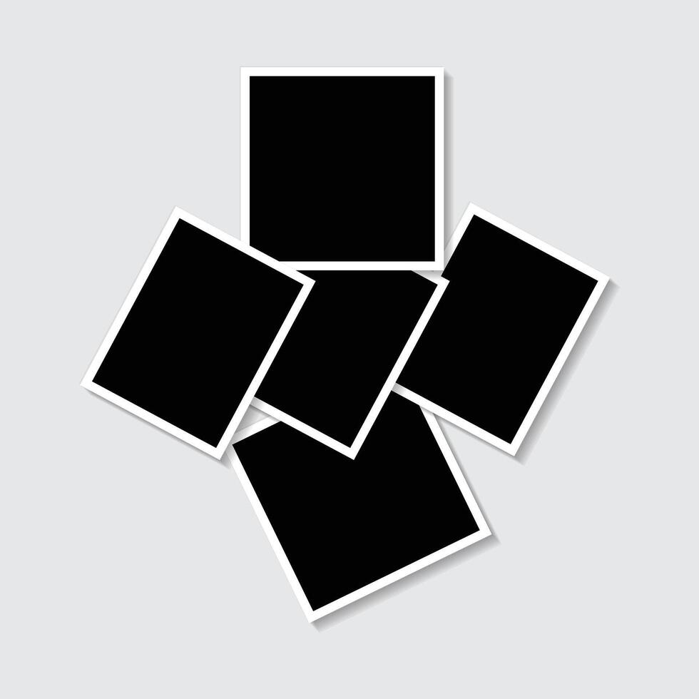 collage of picture frames with a flat style vector