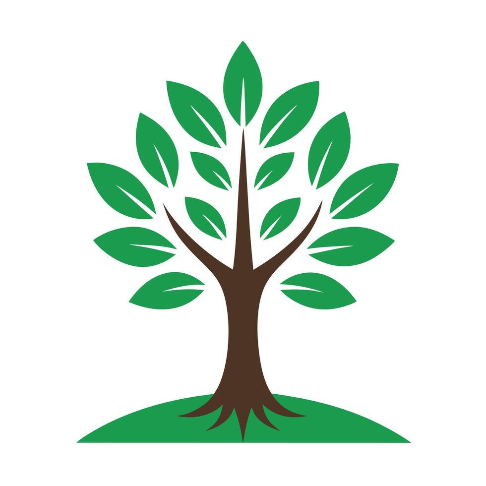 Tree Growth Logo Icon Illustration and Professional Art for Nature vector