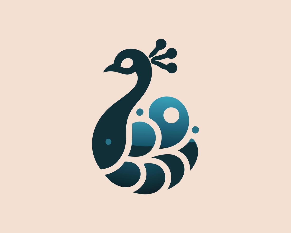 A logo for a company that is called peacock vector
