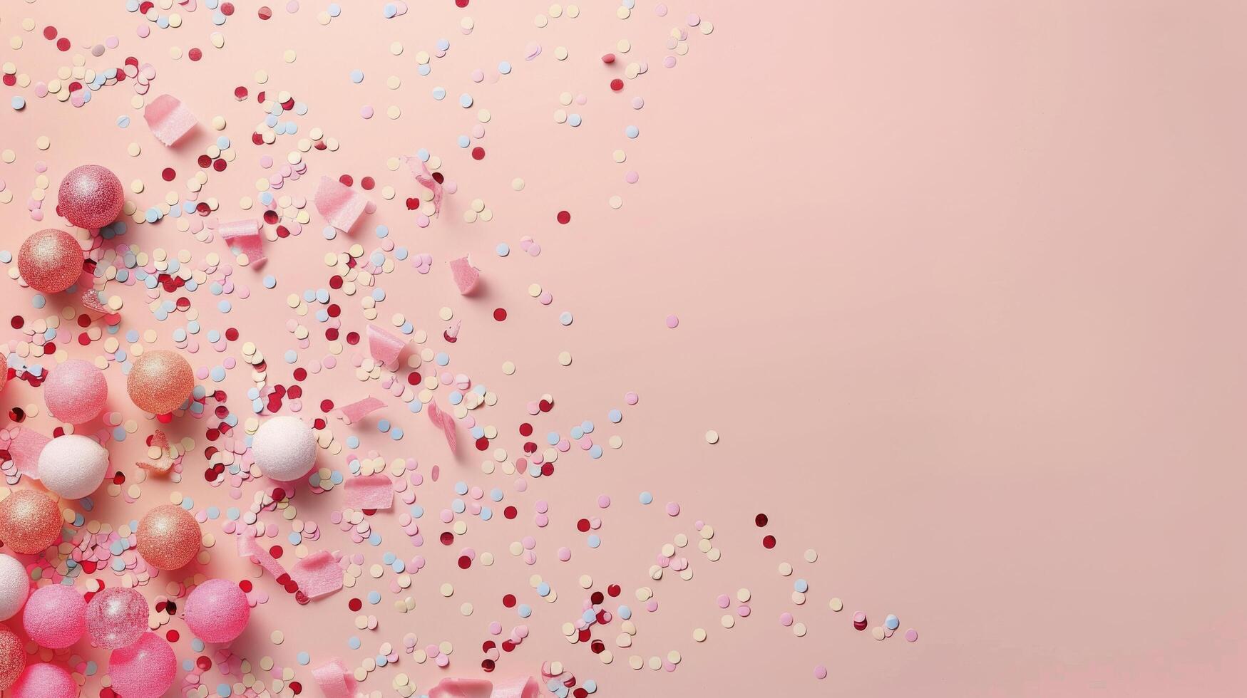 Pink Confetti Background photo