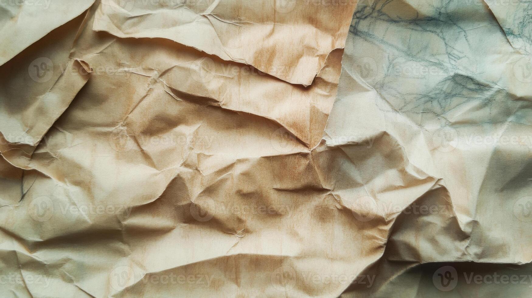 A Close-Up View of a Crumpled Brown Paper Bag photo