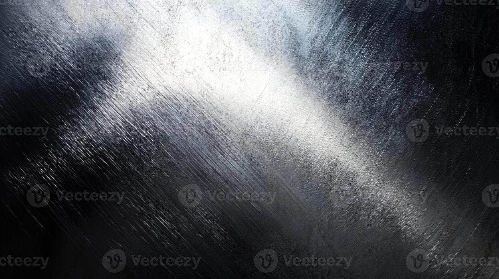 Close-up of a Brushed Metal Surface with Diagonal Scratches photo