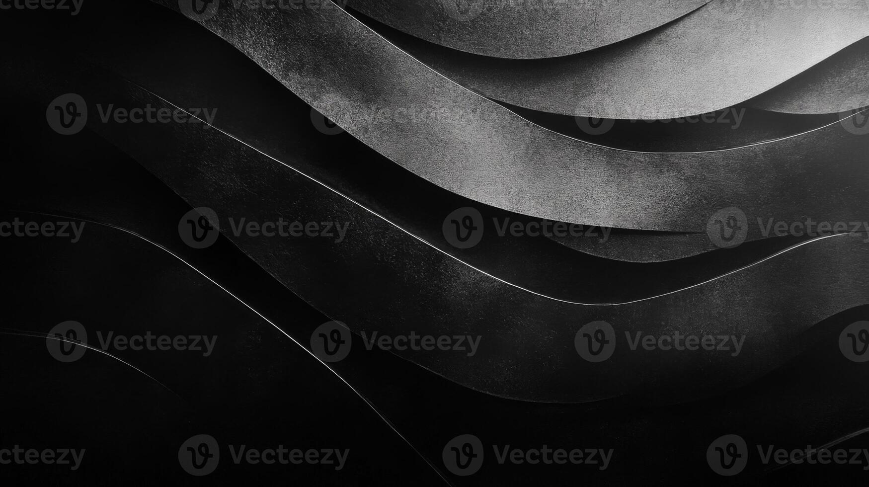 Abstract Black Wavy Pattern with Textured Surface photo