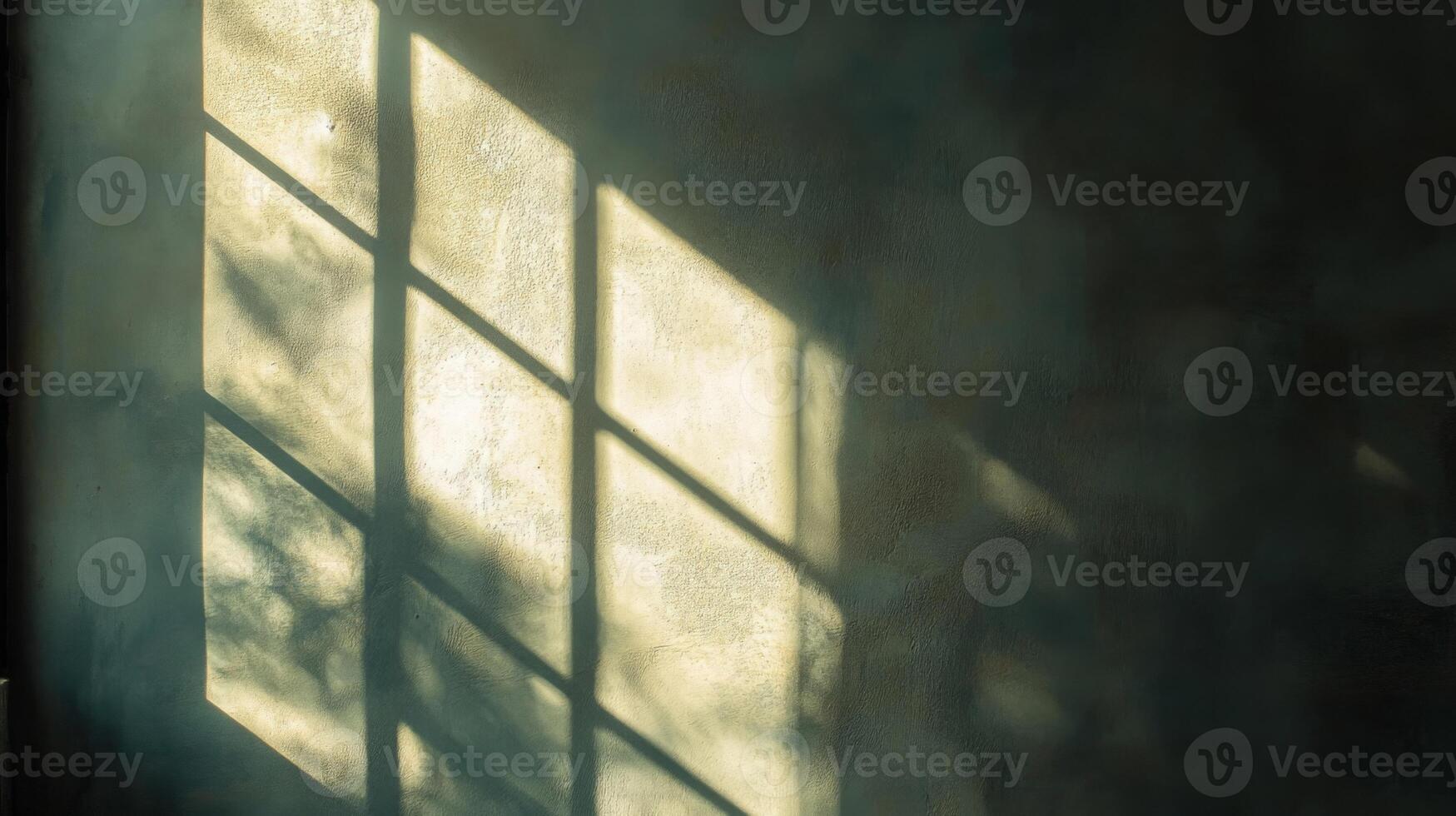 Window Light Casting a Shadow on a Rough Wall photo