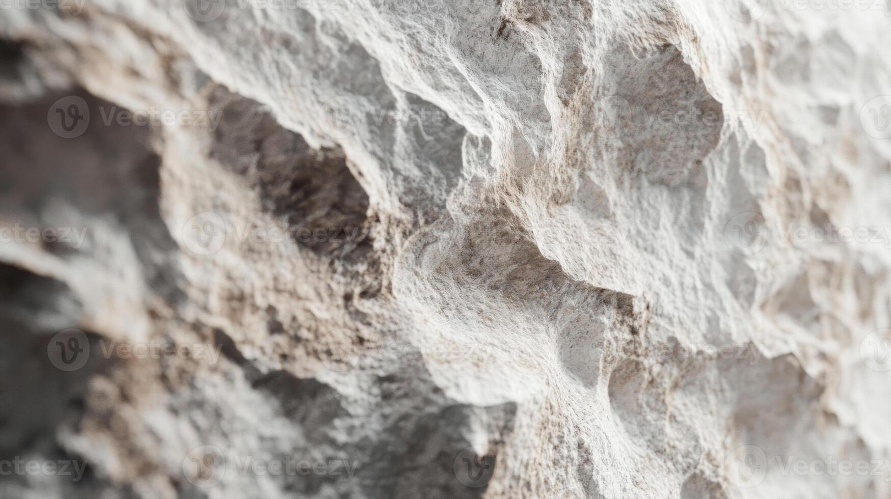 Close-up of a Rugged, White Rock Surface photo