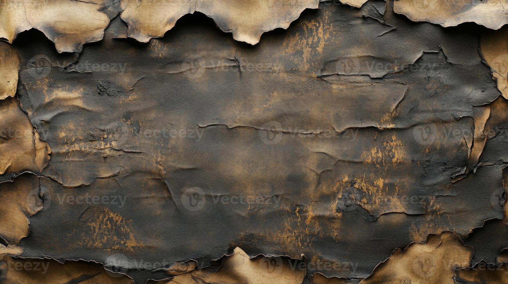 Burned and Cracked Brown Paper Texture photo