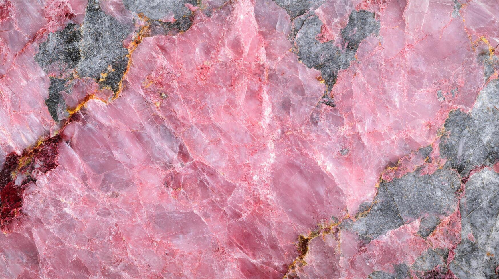 Close-up Texture of Pink and Grey Marble with Veins photo