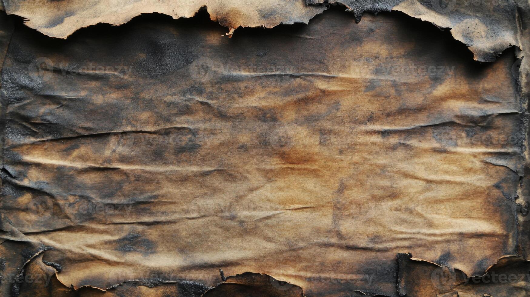 Burnt and Torn Paper with Scorched Edges photo