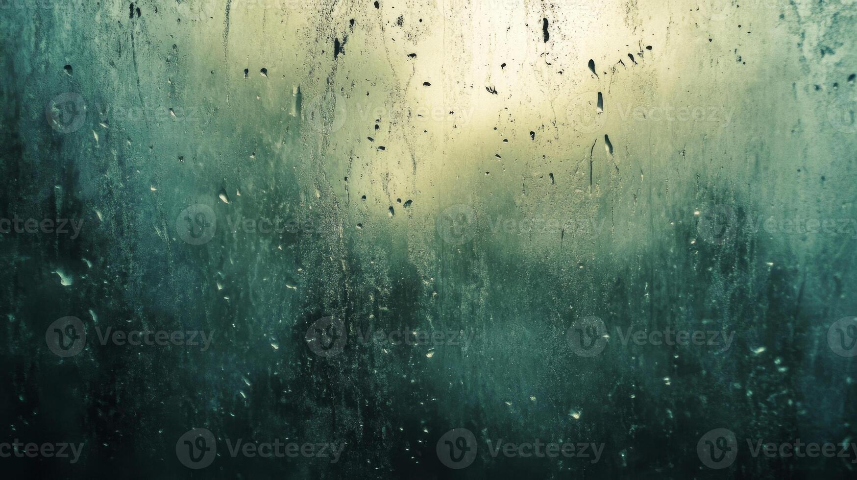 Water Droplets on a Foggy Window Pane photo