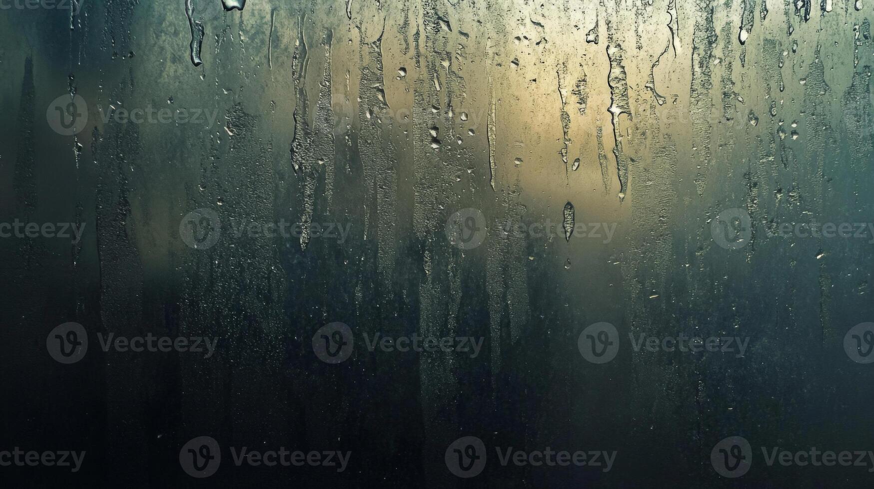 Condensation on a Window Pane with a Blurred Background photo