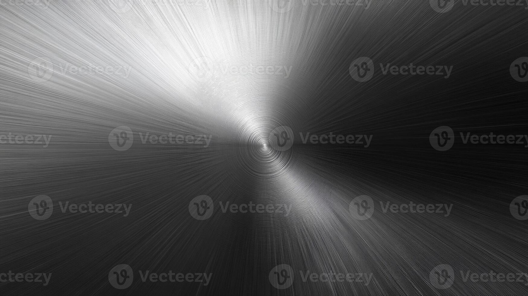 Abstract Circular Pattern on a Brushed Metal Surface photo